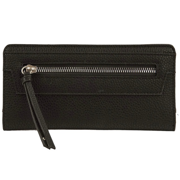CIRCUS BY SAM EDELMAN SLIM BIFOLD BLACK WALLET NWT - Picture 1 of 4